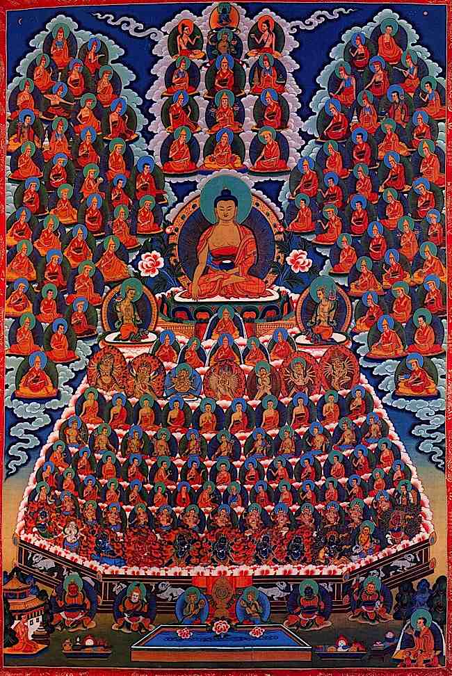A vivid Buddhist mandala